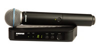 Shure BLX24/B58-H10 BLX Series Single-Channel Wireless Mic System with Beta 58A Handheld, H10 Band (542-572MHz)