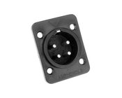 AP Series 4 Pole Male Thermoplastic Cable Connector Mount, Rectangular Flange