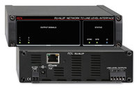 RDL RU-NL2P Network to Line Level Interface, Dante Input, 2 Balanced Line Outputs, with PoE