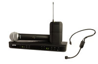 Shure BLX1288/P31-H10 Wireless Combo System with PG58 Handheld and PGA31 Headset, H10 Band