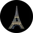 Glass Gobo, Eifel Tower Silhouette