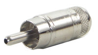 Switchcraft 3502 RCA-M 2 Conductor Straight Plug, Solder and Crimp Terminals, Shielded