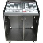 Grundorf COMBO-B1633C  16RU, 33" Wide Studio Series Mixer/Rack Combo Case with Compartment