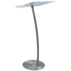 Acrylic Steel Column Arc Lectern with Clear Reading Surface