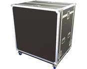 Double RU16 T2 Series Mixer/Rack Combo Case with Casters