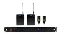 40 Series Dual-Channel Wireless Bodypack System with 2 B60 Bodypacks and 2 ADX10 Lavalier Mics