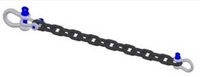 Adaptive Technologies Group RC-0018 18" Rigging Chain with 2x 1/4" and 1x 3/8" Shackles, 2800lb WLL