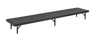 National Public Seating RS8C Riser, Straight, Carpeted, 18"x96"x8"