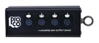 Pro Co DOC4U-O-EYE 4-Channel Female DMX Over CAT5 Input Box with Eye Bolt