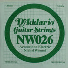 D`Addario NW026 .026" Nickel Wound Guitar String