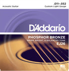 D`Addario EJ26 Custom Light Phosphor Bronze Acoustic Guitar Strings