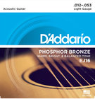 D`Addario EJ16-3D 3-Pack of Light Phosphor Bronze Acoustic Guitar Strings