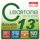 Cleartone 7413-CLEARTONE Medium Coated Acoustic Guitar Strings
