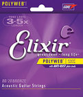 Elixir 11150 Light 80/20 Bronze 12-String Acoustic Guitar Strings with POLYWEB Coating