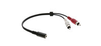 Kramer C-A35F/2RAM-1 3.5mm Stereo Audio to 2 RCA (Female-Male) Cable (1')