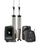 MegaVox Deluxe AIR Package Portable PA with Companion Speaker and Wireless Handheld or Hands Free Mic