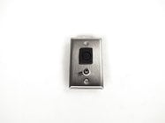 RESTOCKITEM Anodized Aluminum Wallplate with XLRF &amp; 3.5mm Connectors