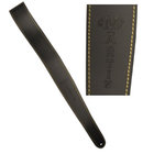 Slim Leather Guitar Strap in Black