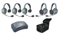 Eartec Co HUB532 Eartec UltraLITE/HUB Full Duplex Wireless Intercom System w/ 5 Headsets