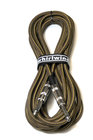 Whirlwind INSTB20 TWEED 20' Connect Series 1/4" TS-1/4" TS Cable with Tweed Cloth Cover