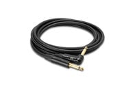 Hosa CGK-030R 30' Edge Series 1/4" TS Instrument Cable with One Right-Angle Connector