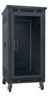 Lowell LPR-2127PGT  Portable 21 Unit Rack with Plexiglass Door, 27" Deep, Black