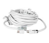Lex 50112WA 50' E-String 15A 6-Receptacle Extension Cord in White