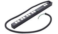 Lowell ACS-2010-RPC-HW  Power Strip, 20A, Remote Control, 5 Duplex Outlets, Hardwired, 6' Flexible-Conduit