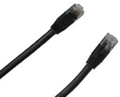 Liberty AV PC6B010BK 10 ft LAN Solutions Category 6 U/UTP Pre-Made Patch Cable, Black