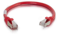 Cables To Go 00845 Cat6 Snagless Shielded (STP) 4 ft Ethernet Network Patch Cable, Red