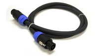 Whirlwind NL4-001 1' 12AWG 4C Speakon to Speakon Cable