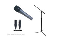 Sennheiser E835-SOLO-K Bundle e 835 Vocal Microphone with Tripod Boom Stand and XLR Cable