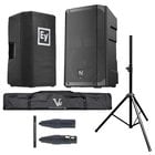 Electro-Voice ELX200-15P Bundle Bundle with ELX200-15P Loudspeaker, Speaker Cover, Speaker Stand, Stand Bag and Cable
