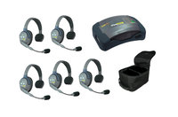 Eartec Co HUB5S Eartec UltraLITE/HUB Full Duplex Wireless Intercom System w/ 5 Headsets