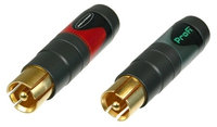 Neutrik NF2C-B/2 Pair of RCA Plugs for Large Diameter Cable