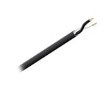 West Penn 25227BBK1000 1000' 12AWG 2-Conductor Stranded Plenum Audio Cable, Extra Flexible, Black