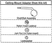 JBL MTC-23CM WH Pair of Ceiling Mount Adapters for Control-23, White