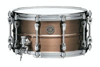 Tama Starphonic Snare Drum 14"x7" 1.2mm Copper Shell Snare Drum in Satin Hairline Finish
