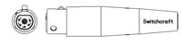Switchcraft A5FBXAU 5-pin XLRF A Series Cable Mount Connector