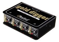 Radial Engineering Gold Digger Passive 4X1 Selector, Use To Compare 4 Microphones, XLR I/O
