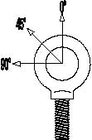 Adaptive Technologies Group EB-375 3/8" 16x Eyebolt, Drop-Forged Shoulder, Black