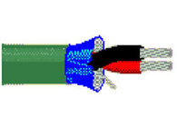 Belden 1266A-U1000-GREEN Wire 24awg 1pr Shielded 1000ft