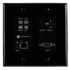 Atlona Technologies AT-HDVS-200-TX-WP-BLK HDMI and VGA Wallplate Switcher in Black
