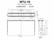 JBL MTU16-WHITE U Bracket for AC16, White