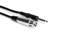 Hosa PXF-115 15' XLRF to 1/4" TS Audio Cable