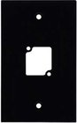 Ace Backstage WP-101 Aluminum Wall Panel with 1 Connectrix Mount, 1 Gang, Black