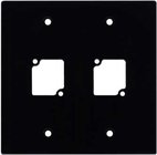 Ace Backstage WP-202 Aluminum Wall Panel with 2 Connectrix Mount, 2 Gang, Black