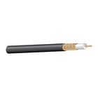 West Penn 806BK0500 500' RG6 18AWG Bare Copper Braid Coaxial CCTV Cable, Black