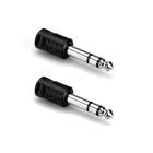 Hosa GMP103-TWO-K  3.5mm TRS - 1/4" TRS Headphone Adapter 2 Pack Bundle 