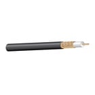 West Penn 815BK1000 1000' RG59 20AWG Bare Copper Braid Coaxial Cable, Black
